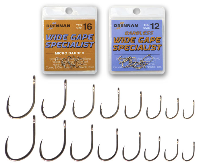 Drennan Wide Gape Hooks To Nylon - Reliable and High-Quality Fishing Hooks