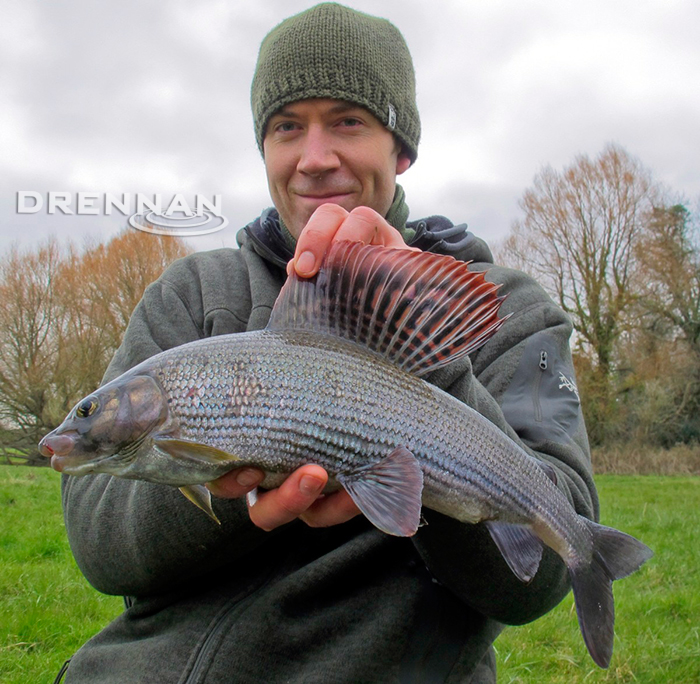 We love the amazing colours on this specimen Grayling, which weighed 2lb 10oz - caught by 2010-11 Drennan Cup winner Neill Stephen.   Now that’s what you call a Dorsal fin!  