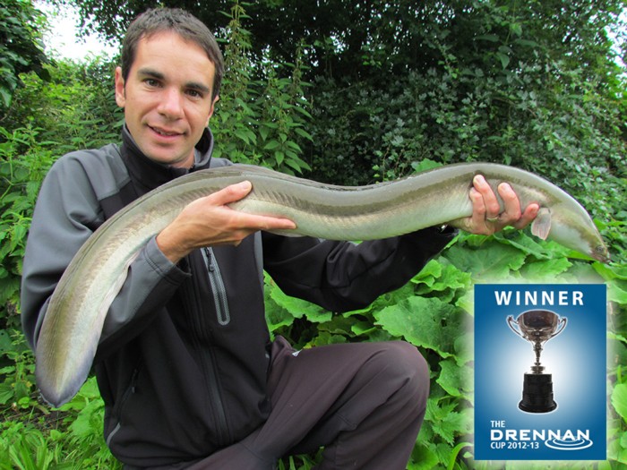 Gareth with his 7lb 4oz Norfolk Eel