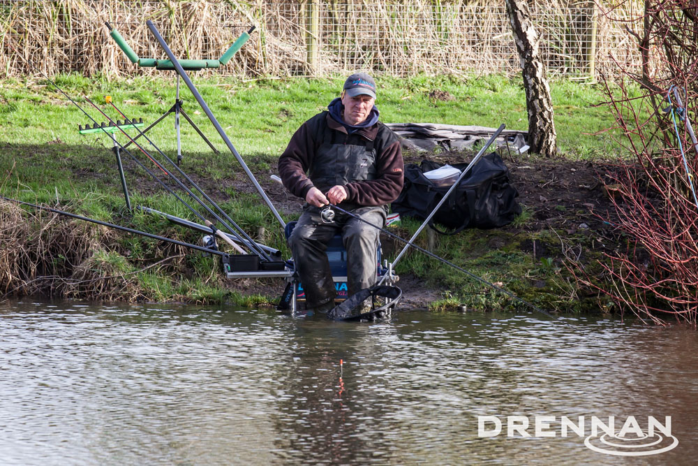 Drennan’s crack match angler and all-round nice guy Robin Cave putting one of the new Series 7 F1 Carp Waggler 10ft rods through its paces earlier this Winter.