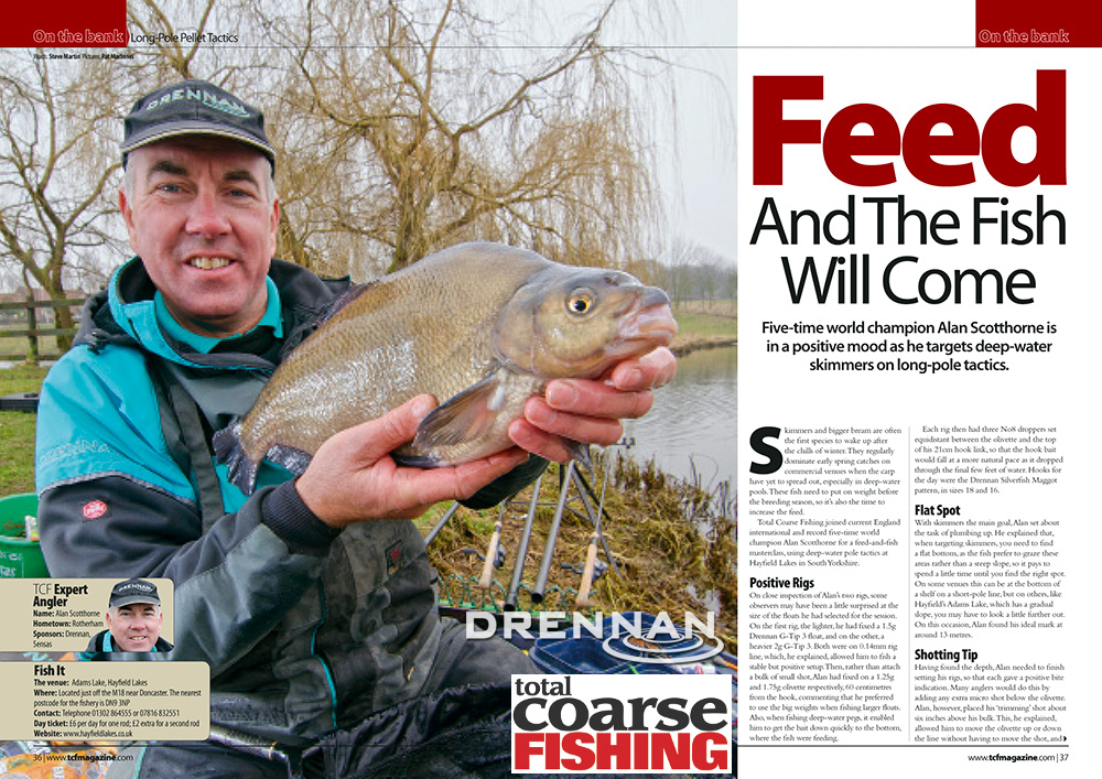 Don’t miss 5-Times world Champion Alan Scotthorne’s “Feed And The Fish Will Come” article in the new issue of Total Coarse Fishing magazine, out now!