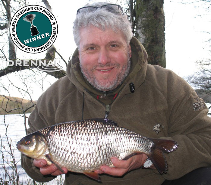 Hertfordshire’s Wyn Jones won a weekly Drennan Cup Award in Angling Times for this massive Scottish Roach, which weighed in at 3lb 2oz.   