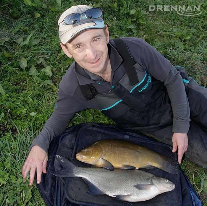 Carl Eland with his hard-earned bream and tench.