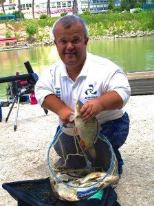 The fishing was difficult but Mark Eves still thoroughly enjoyed the experience. 