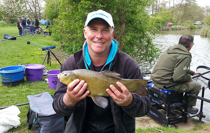 Chris Vandervleit with a Rib Valley Lakes tench.