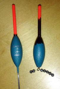 A home made 'flick rig' was made from a Drennan Carp 3 float.