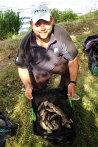 Dan McDonald with his 20lb 10oz winning catch.