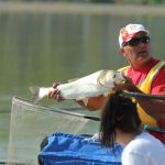 A silver carp, a species sadly not allowed to be weighed in on this event.