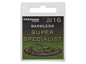 Drennan Wide Gape Carp Barbless Hooks - Superior Hooking Potential and Easy  Unhooking