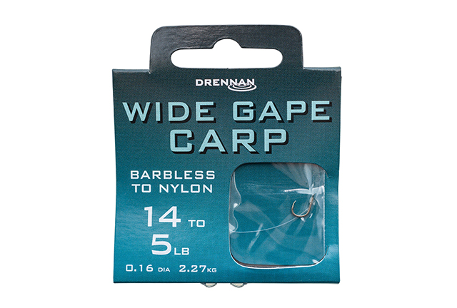 Wide Gape Carp Hooks , Barbless DRENNAN